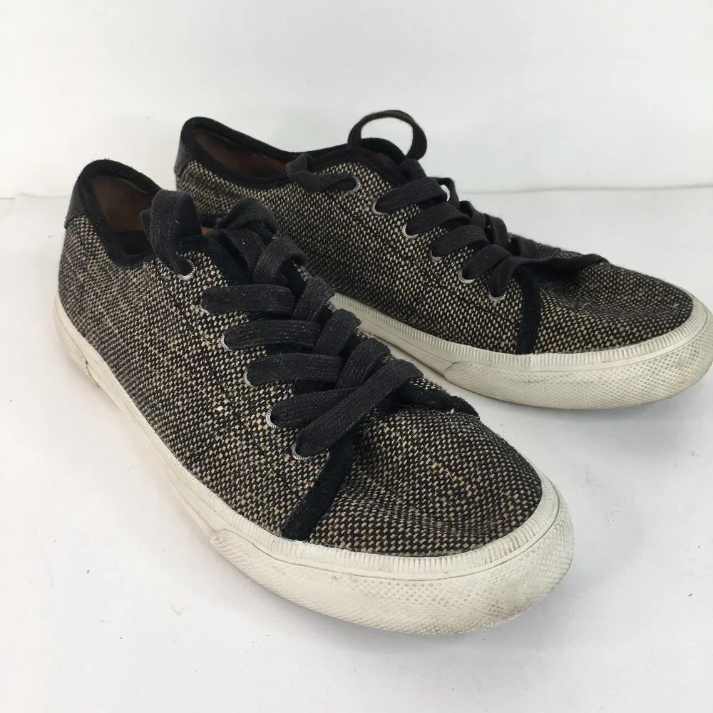 Frye Gia Canvas Low Top Lace Sneakers Size 9M